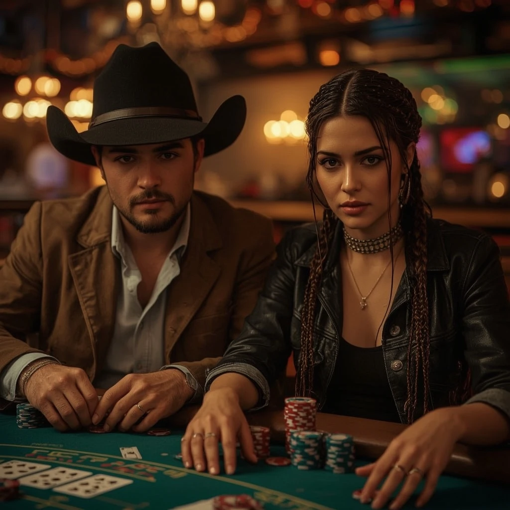 photo de deux joueurs de poker ViggoSlots Casino
